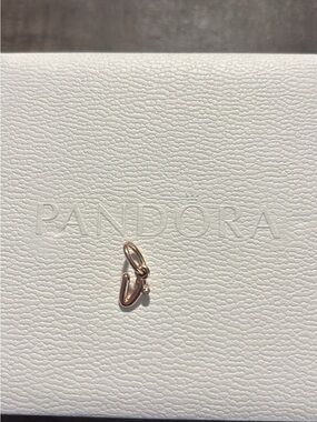 Pandora Rose Gold Letter “V” Charm Pendant
